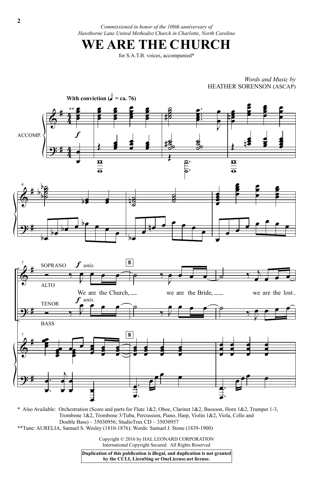 Learn to play Heather Sorenson We Are The Church sheet music for SATB Choir in minutes. Price: 3.9900$ Heather Sorenson We Are The Church sheet music notes and chords arranged for SATB Choir