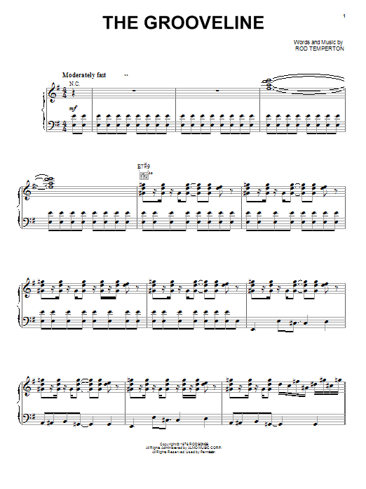 Heatwave The Grooveline sheet music notes and chords arranged for Piano, Vocal & Guitar Chords (Right-Hand Melody)