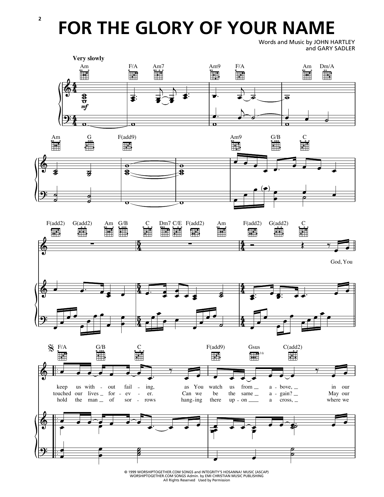 Learn to play Heaven & Earth For The Glory Of Your Name sheet music for Piano, Vocal & Guitar Chords (Right-Hand Melody) in minutes. Price: 7.8900$ Heaven & Earth For The Glory Of Your Name sheet music notes and chords arranged for Piano, Vocal & Guitar Chords (Right-Hand Melody)
