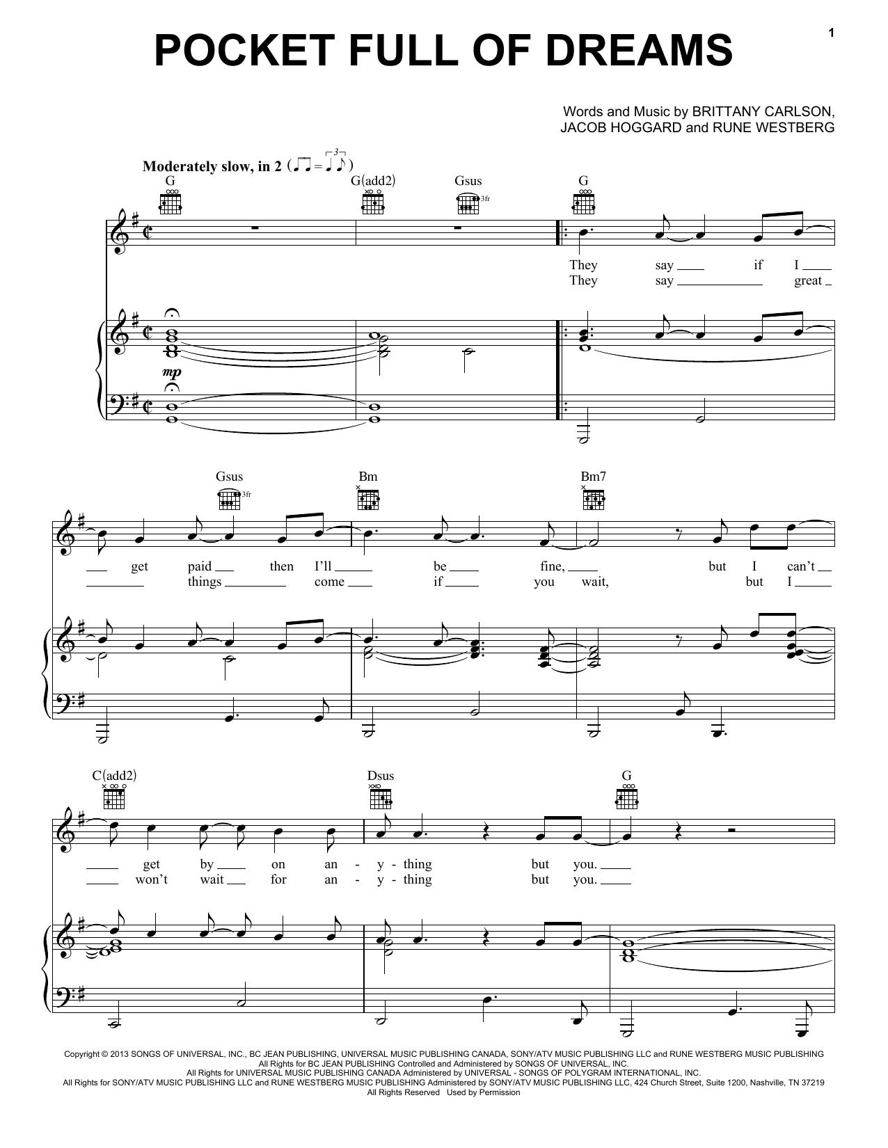 Learn to play Hedley Pocket Full Of Dreams sheet music for Piano, Vocal & Guitar Chords (Right-Hand Melody) in minutes. Price: 7.8900$ Hedley Pocket Full Of Dreams sheet music notes and chords arranged for Piano, Vocal & Guitar Chords (Right-Hand Melody)
