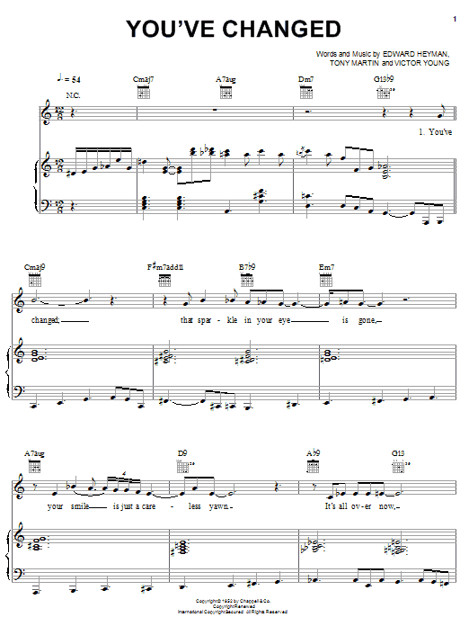 Learn to play Helen Humes You've Changed sheet music for Piano, Vocal & Guitar Chords (Right-Hand Melody) in minutes. Price: 7.8900$ Helen Humes You've Changed sheet music notes and chords arranged for Piano, Vocal & Guitar Chords (Right-Hand Melody)