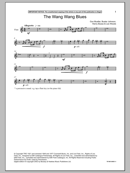 Learn to play Henry Busse The Wang Wang Blues sheet music for Piano Solo in minutes. Price: 7.8900$ Henry Busse The Wang Wang Blues sheet music notes and chords arranged for Piano Solo