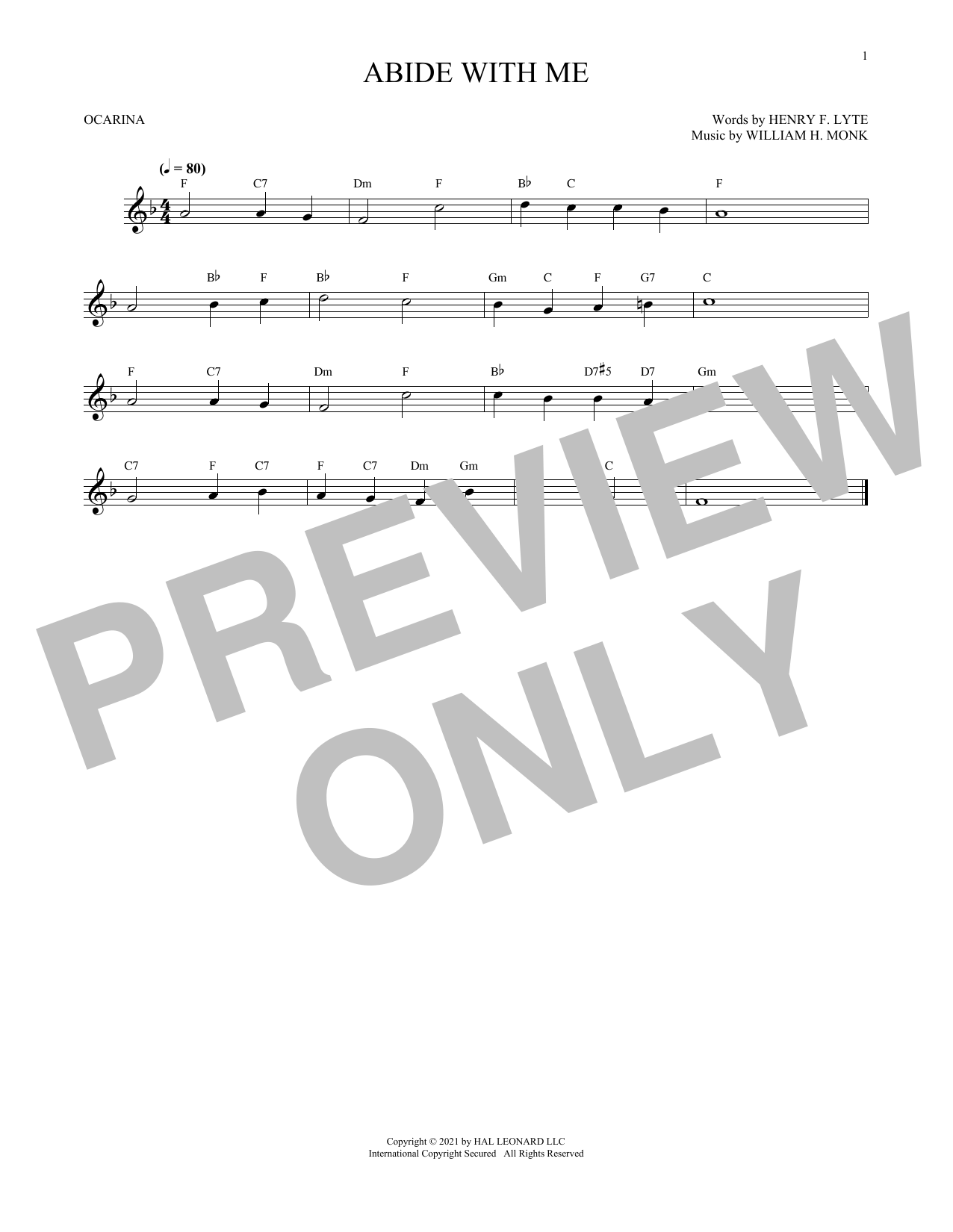 Learn to play Henry F. Lyte Abide With Me (arr. Cris Gale) sheet music for Ocarina in minutes. Price: 6.9900$ Henry F. Lyte Abide With Me (arr. Cris Gale) sheet music notes and chords arranged for Ocarina