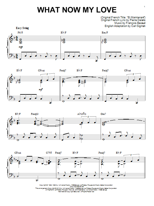 Herb Alpert What Now My Love [Jazz version] (arr. Brent Edstrom) sheet music notes and chords. Download Printable PDF.