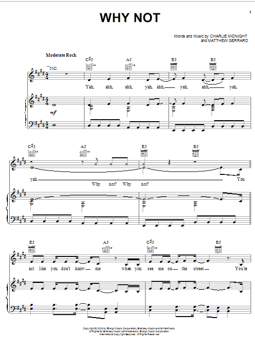 Learn to play Hilary Duff Why Not (from the Lizzie McGuire Movie) sheet music for Piano, Vocal & Guitar Chords (Right-Hand Melody) in minutes. Price: 7.8900$ Hilary Duff Why Not (from the Lizzie McGuire Movie) sheet music notes and chords arranged for Piano, Vocal & Guitar Chords (Right-Hand Melody)