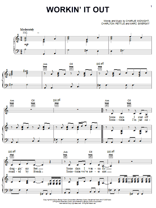 Learn to play Hilary Duff Workin' It Out sheet music for Piano, Vocal & Guitar Chords (Right-Hand Melody) in minutes. Price: 7.8900$ Hilary Duff Workin' It Out sheet music notes and chords arranged for Piano, Vocal & Guitar Chords (Right-Hand Melody)