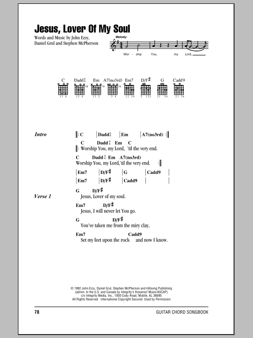 Hillsong United Jesus, Lover Of My Soul sheet music notes and chords. Download Printable PDF.