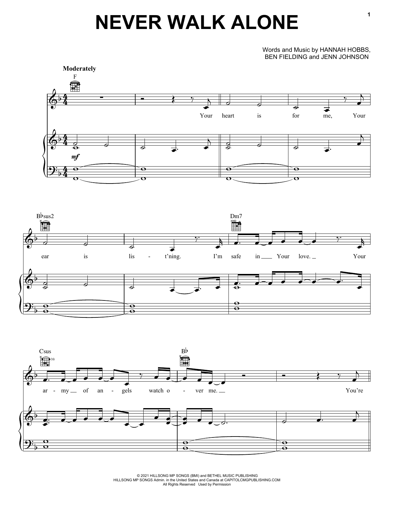 Hillsong Worship Never Walk Alone sheet music notes and chords. Download Printable PDF.