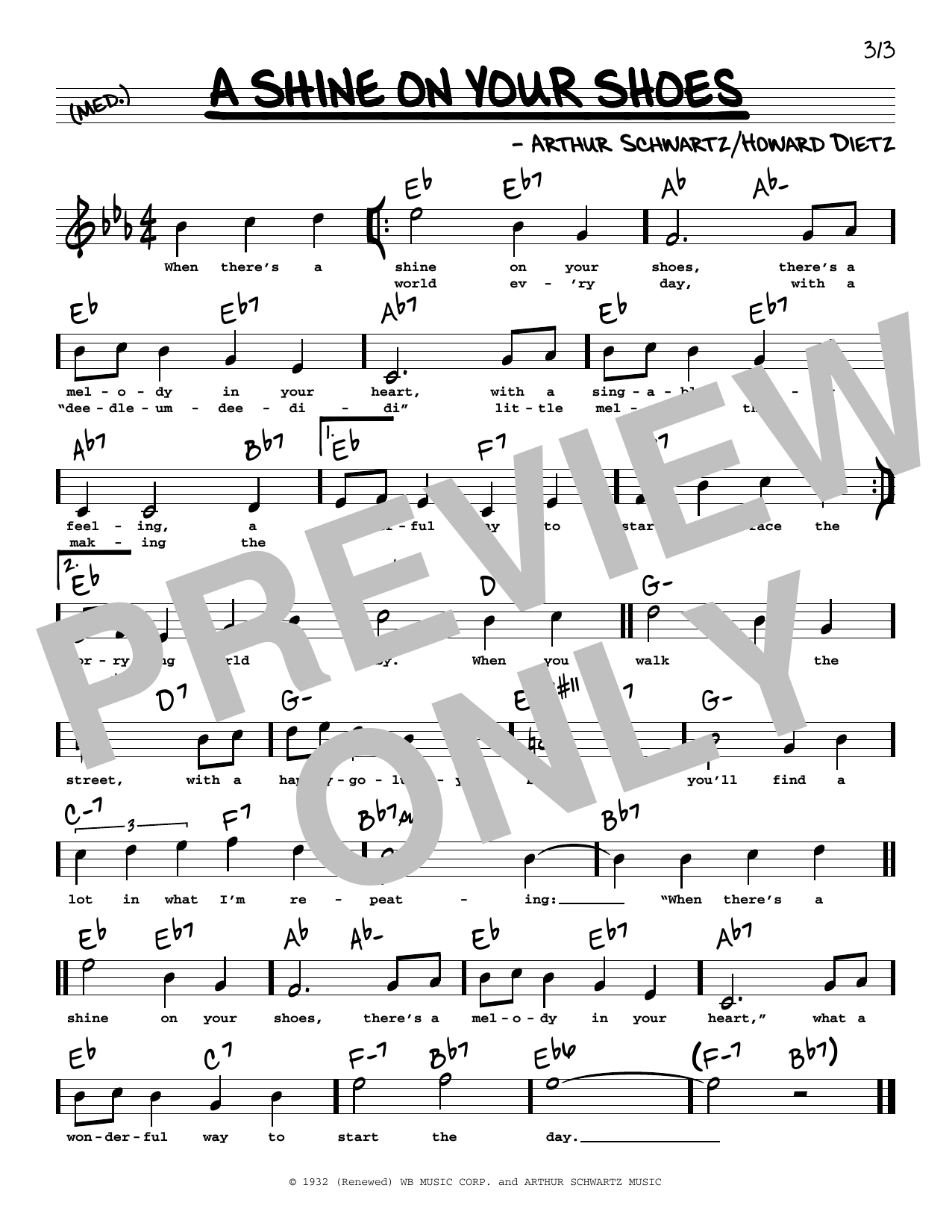 Learn to play Howard Dietz and Arthur Schwartz A Shine On Your Shoes (High Voice) sheet music for Real Book – Melody, Lyrics & Chords in minutes. Price: 5.9900$ Howard Dietz and Arthur Schwartz A Shine On Your Shoes (High Voice) sheet music notes and chords arranged for Real Book – Melody, Lyrics & Chords
