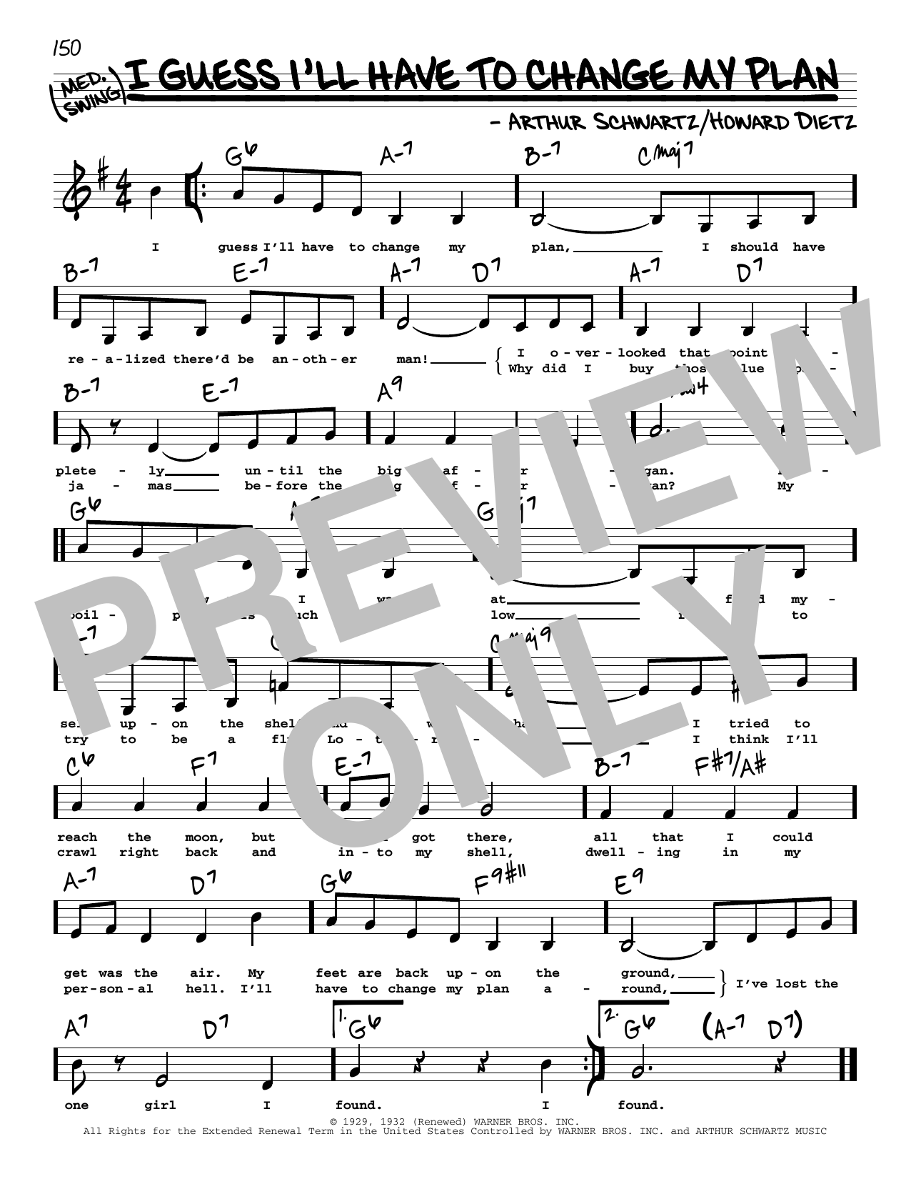 Learn to play Howard Dietz I Guess I'll Have To Change My Plan (Low Voice) sheet music for Real Book – Melody, Lyrics & Chords in minutes. Price: 5.9900$ Howard Dietz I Guess I'll Have To Change My Plan (Low Voice) sheet music notes and chords arranged for Real Book – Melody, Lyrics & Chords