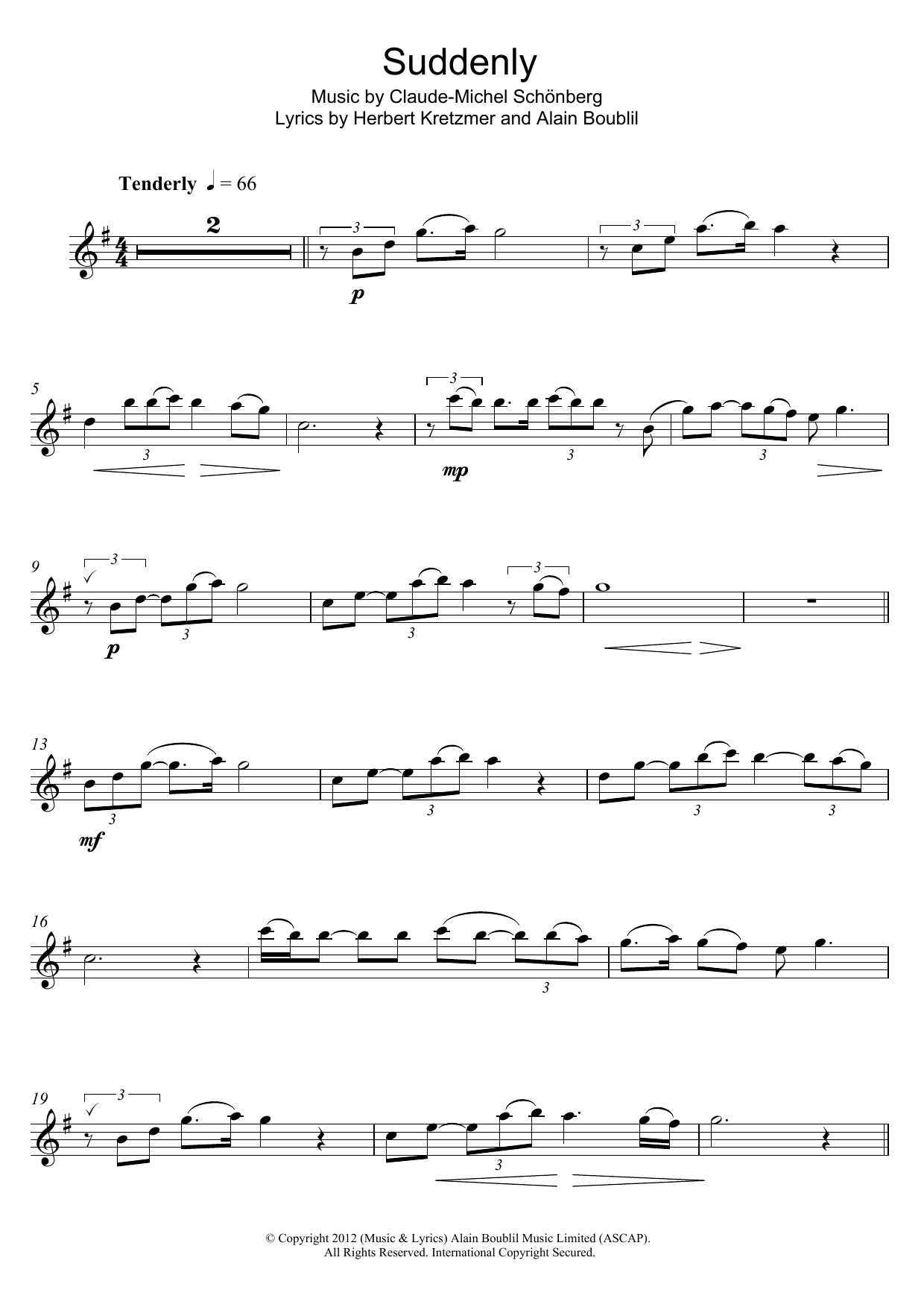 Hugh Jackman Suddenly sheet music notes and chords. Download Printable PDF.