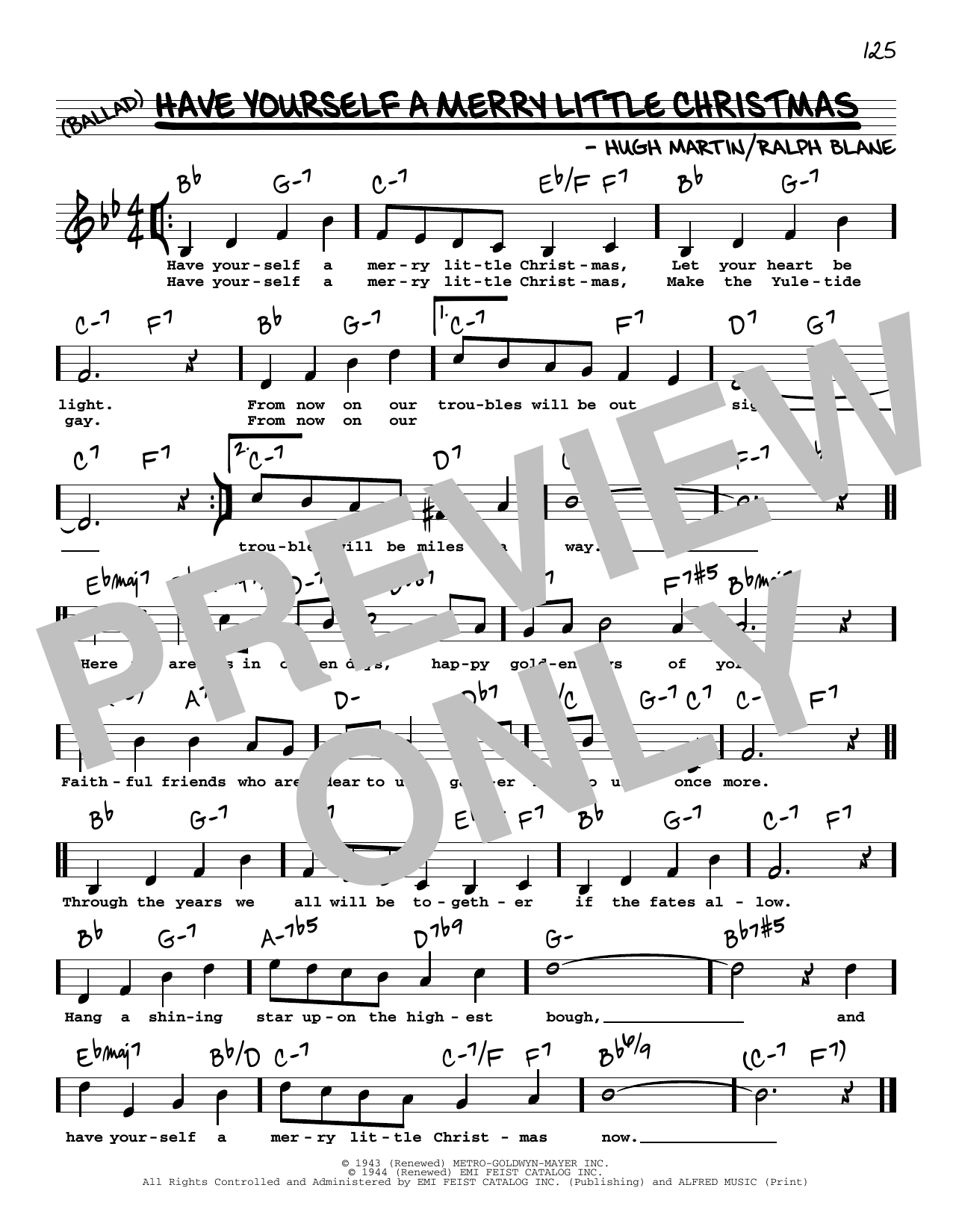 Hugh Martin Have Yourself A Merry Little Christmas (High Voice) sheet music notes and chords. Download Printable PDF.