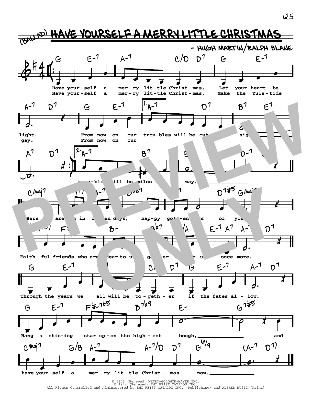 Hugh Martin Have Yourself A Merry Little Christmas (Low Voice) sheet music notes and chords. Download Printable PDF.