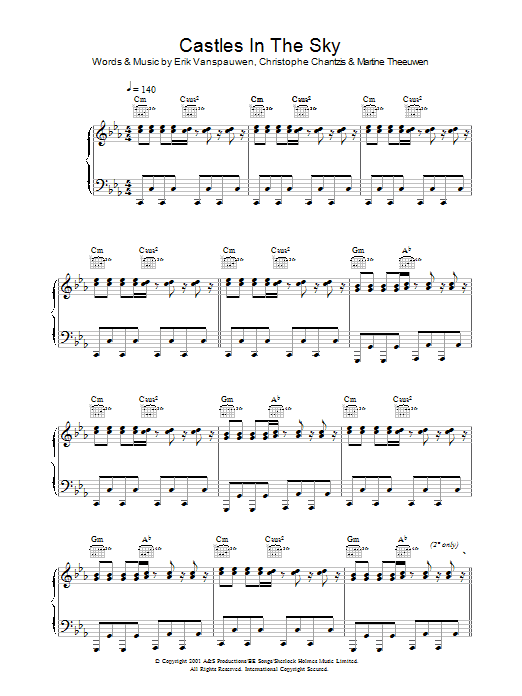 Learn to play Ian Van Dahl Castles In The Sky sheet music for Piano, Vocal & Guitar Chords in minutes. Price: 7.8900$ Ian Van Dahl Castles In The Sky sheet music notes and chords arranged for Piano, Vocal & Guitar Chords