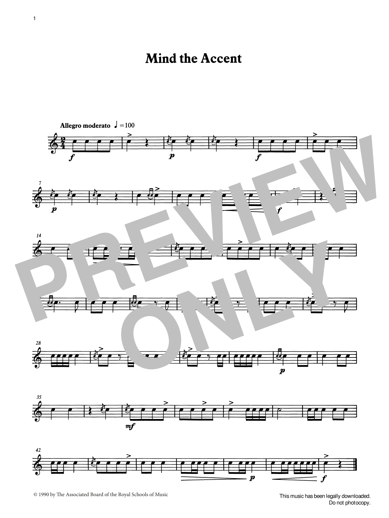 Learn to play Ian Wright and Kevin Hathaway Mind the Accent from Graded Music for Snare Drum, Book I sheet music for Percussion Solo in minutes. Price: 5.9900$ Ian Wright and Kevin Hathaway Mind the Accent from Graded Music for Snare Drum, Book I sheet music notes and chords arranged for Percussion Solo