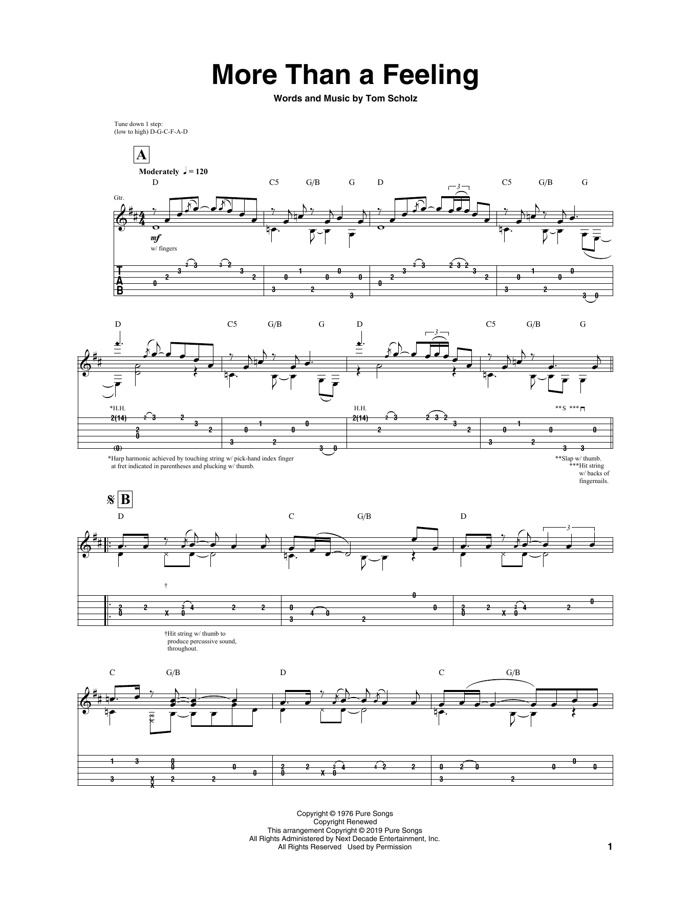 Igor Presnyakov More Than A Feeling sheet music notes and chords. Download Printable PDF.