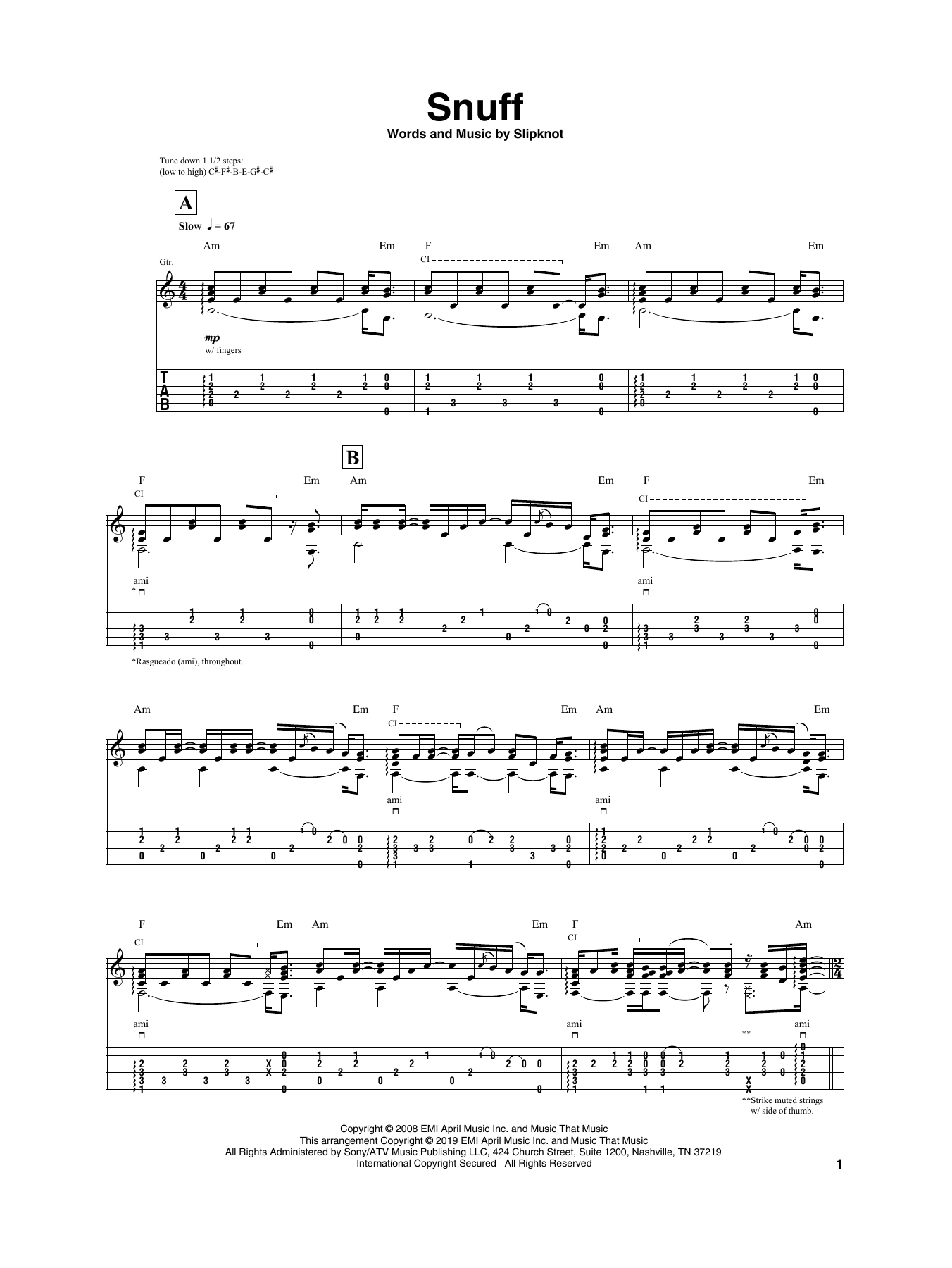 Igor Presnyakov Snuff sheet music notes and chords. Download Printable PDF.