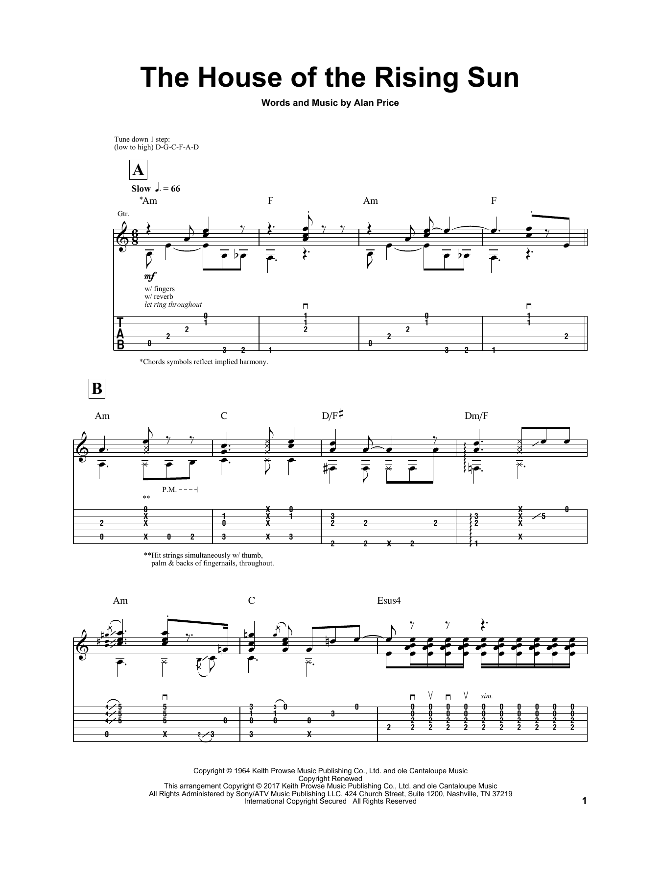 Igor Presnyakov The House Of The Rising Sun sheet music notes and chords. Download Printable PDF.