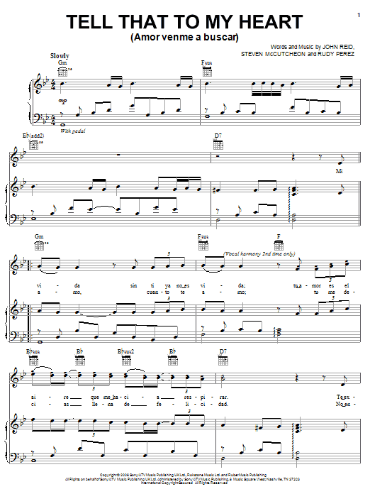 Learn to play Il Divo Tell That To My Heart (Amor Venme A Buscar) sheet music for Piano, Vocal & Guitar Chords (Right-Hand Melody) in minutes. Price: 7.8900$ Il Divo Tell That To My Heart (Amor Venme A Buscar) sheet music notes and chords arranged for Piano, Vocal & Guitar Chords (Right-Hand Melody)