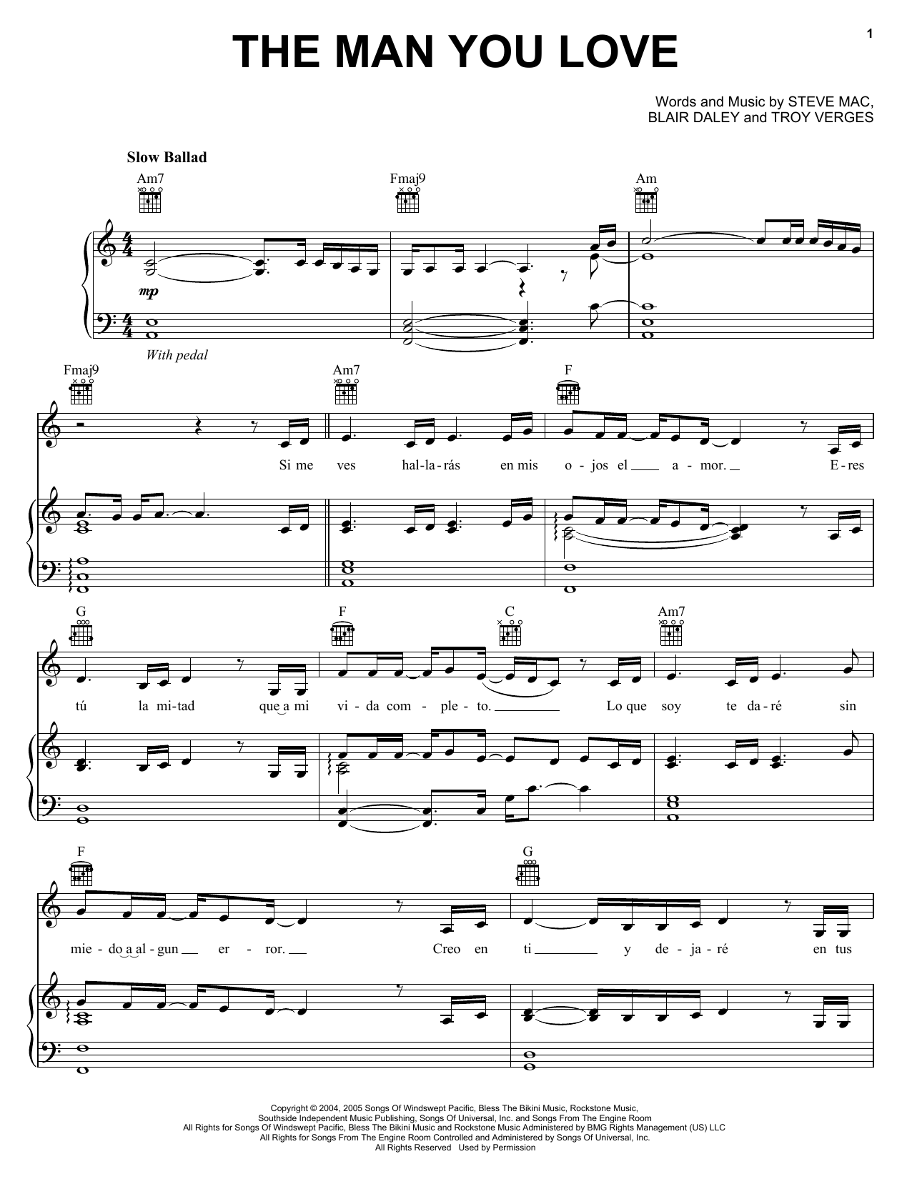 Il Divo The Man You Love sheet music notes and chords. Download Printable PDF.