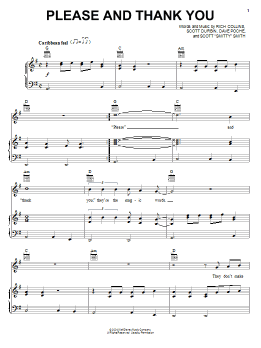 Learn to play Imagination Movers Please And Thank You sheet music for Piano, Vocal & Guitar Chords (Right-Hand Melody) in minutes. Price: 7.8900$ Imagination Movers Please And Thank You sheet music notes and chords arranged for Piano, Vocal & Guitar Chords (Right-Hand Melody)