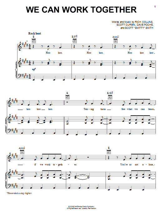 Learn to play Imagination Movers We Can Work Together sheet music for Piano, Vocal & Guitar Chords (Right-Hand Melody) in minutes. Price: 7.8900$ Imagination Movers We Can Work Together sheet music notes and chords arranged for Piano, Vocal & Guitar Chords (Right-Hand Melody)