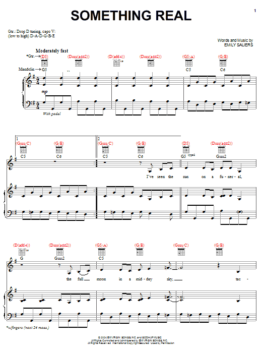 Learn to play Indigo Girls Something Real sheet music for Piano, Vocal & Guitar Chords (Right-Hand Melody) in minutes. Price: 7.8900$ Indigo Girls Something Real sheet music notes and chords arranged for Piano, Vocal & Guitar Chords (Right-Hand Melody)