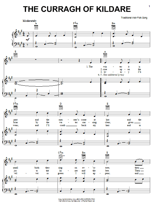 Learn to play Irish Folksong The Curragh Of Kildare sheet music for Piano, Vocal & Guitar Chords (Right-Hand Melody) in minutes. Price: 7.8900$ Irish Folksong The Curragh Of Kildare sheet music notes and chords arranged for Piano, Vocal & Guitar Chords (Right-Hand Melody)