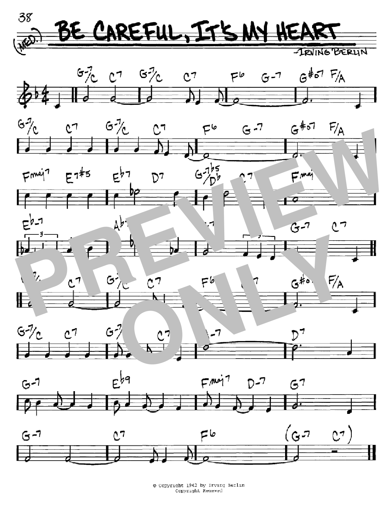 Irving Berlin Be Careful, It's My Heart sheet music notes and chords arranged for Ukulele