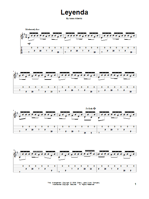 Isaac Albeniz Leyenda (Asturias) sheet music notes and chords. Download Printable PDF.