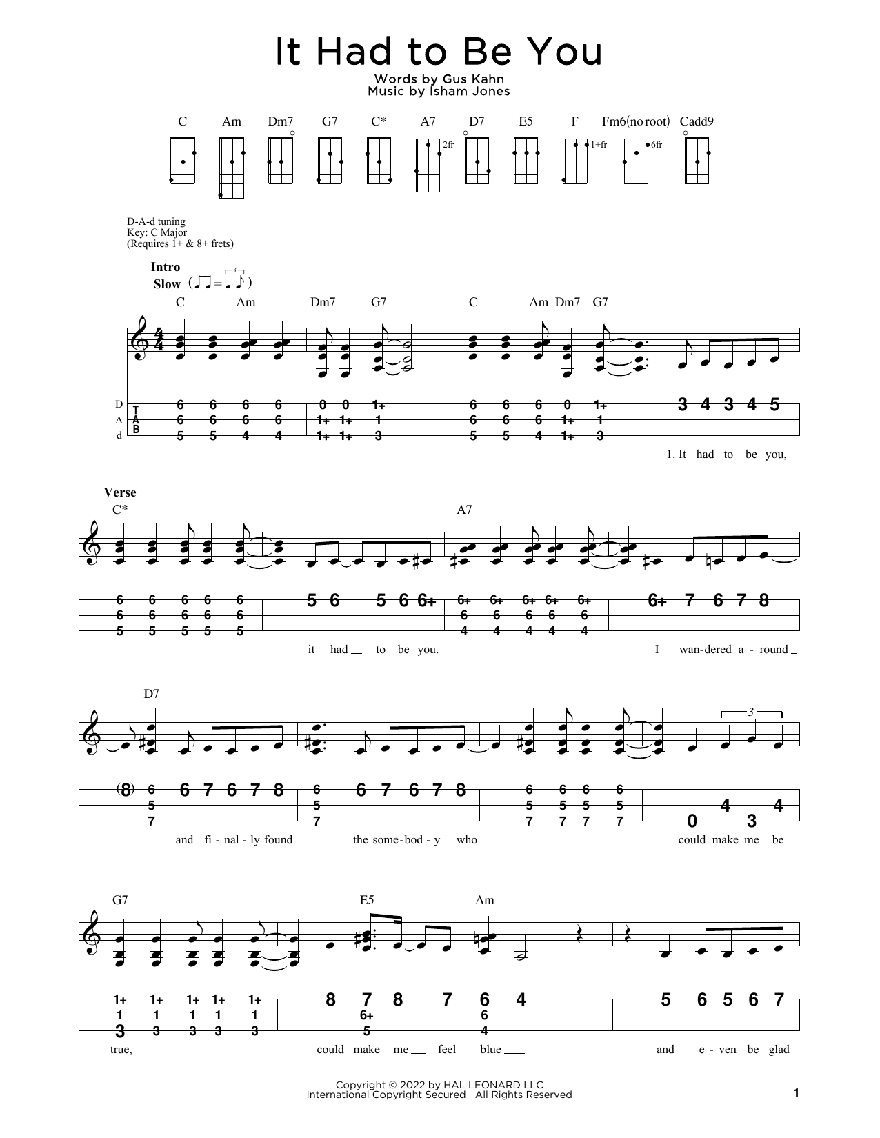 Isham Jones It Had To Be You (arr. Steven B. Eulberg) sheet music notes and chords. Download Printable PDF.