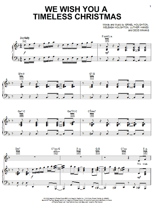 Learn to play Israel Houghton We Wish You A Timeless Christmas (feat. CeCe Winans) sheet music for Piano, Vocal & Guitar Chords (Right-Hand Melody) in minutes. Price: 7.8900$ Israel Houghton We Wish You A Timeless Christmas (feat. CeCe Winans) sheet music notes and chords arranged for Piano, Vocal & Guitar Chords (Right-Hand Melody)