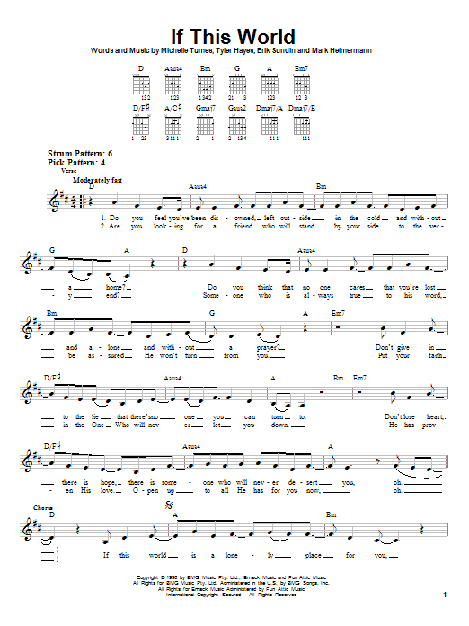 Jaci Velasquez If This World sheet music notes and chords. Download Printable PDF.