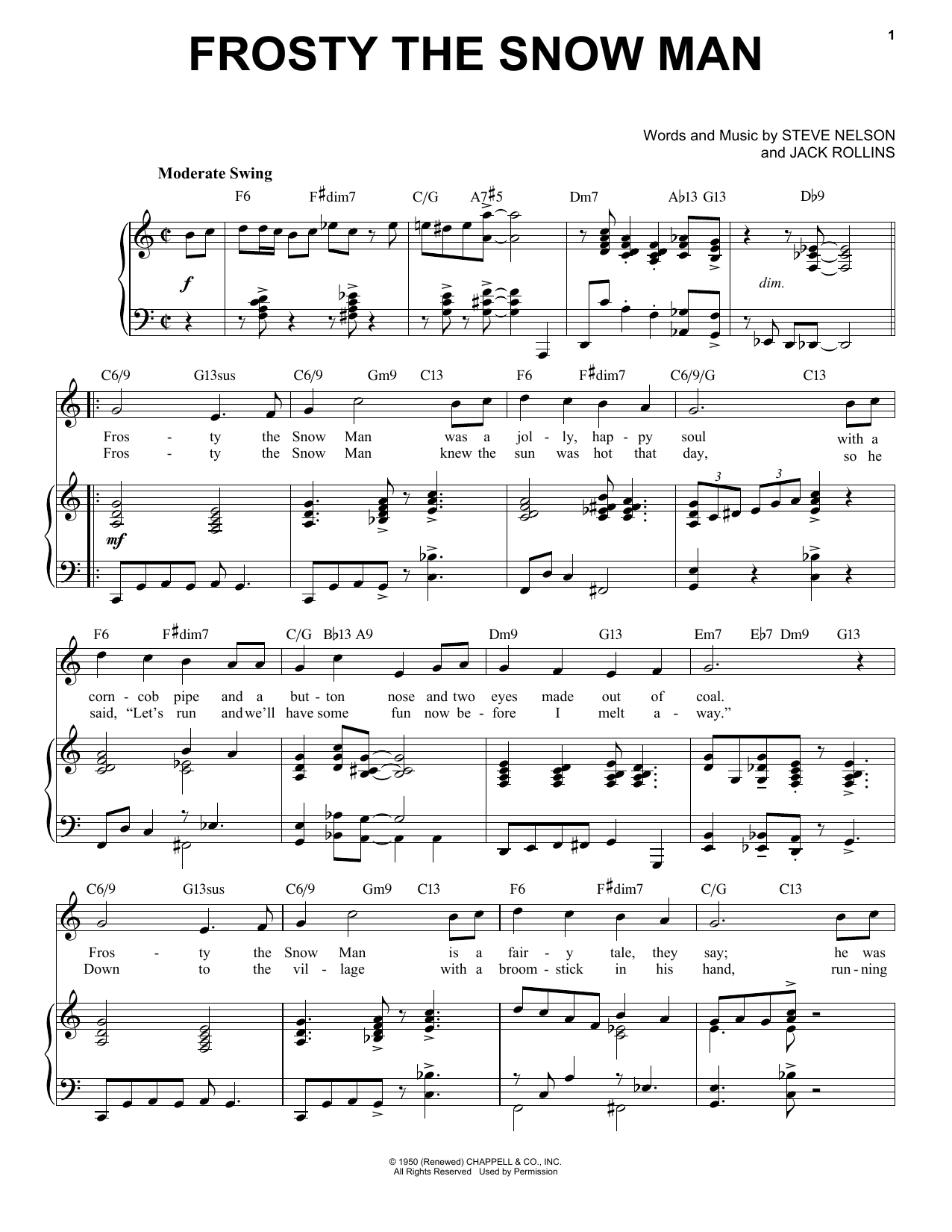 Jack Rollins Frosty The Snow Man [Jazz Version] (arr. Brent Edstrom) sheet music notes and chords. Download Printable PDF.