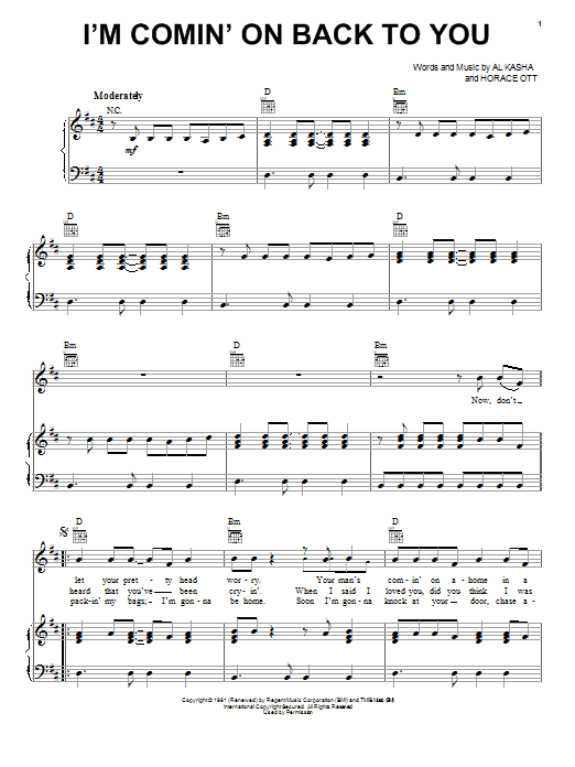 Learn to play Jackie Wilson I'm Comin' On Back To You sheet music for Piano, Vocal & Guitar Chords (Right-Hand Melody) in minutes. Price: 7.8900$ Jackie Wilson I'm Comin' On Back To You sheet music notes and chords arranged for Piano, Vocal & Guitar Chords (Right-Hand Melody)