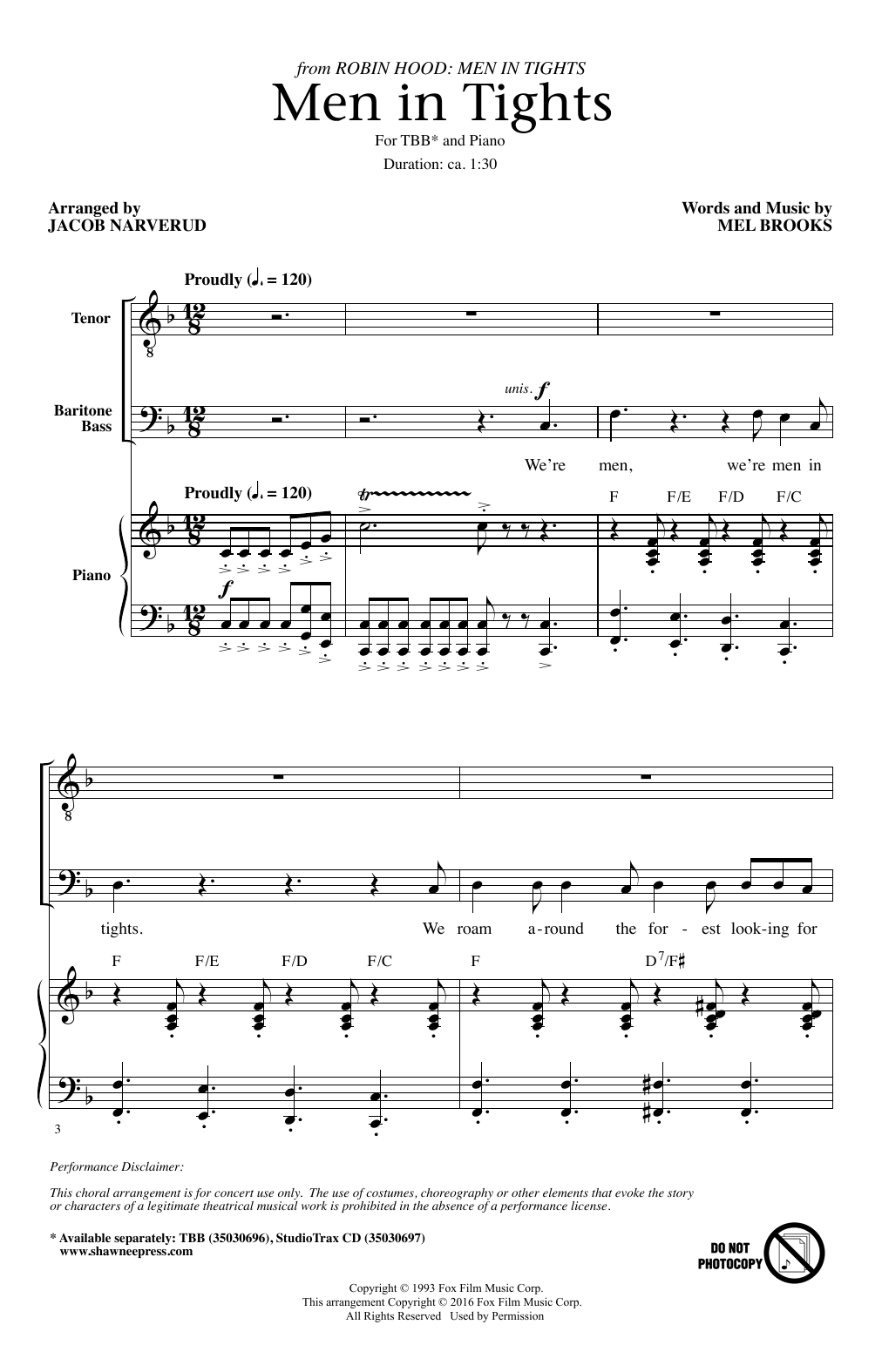 Learn to play Jacob Narverud Men In Tights sheet music for TBB Choir in minutes. Price: 3.9900$ Jacob Narverud Men In Tights sheet music notes and chords arranged for TBB Choir