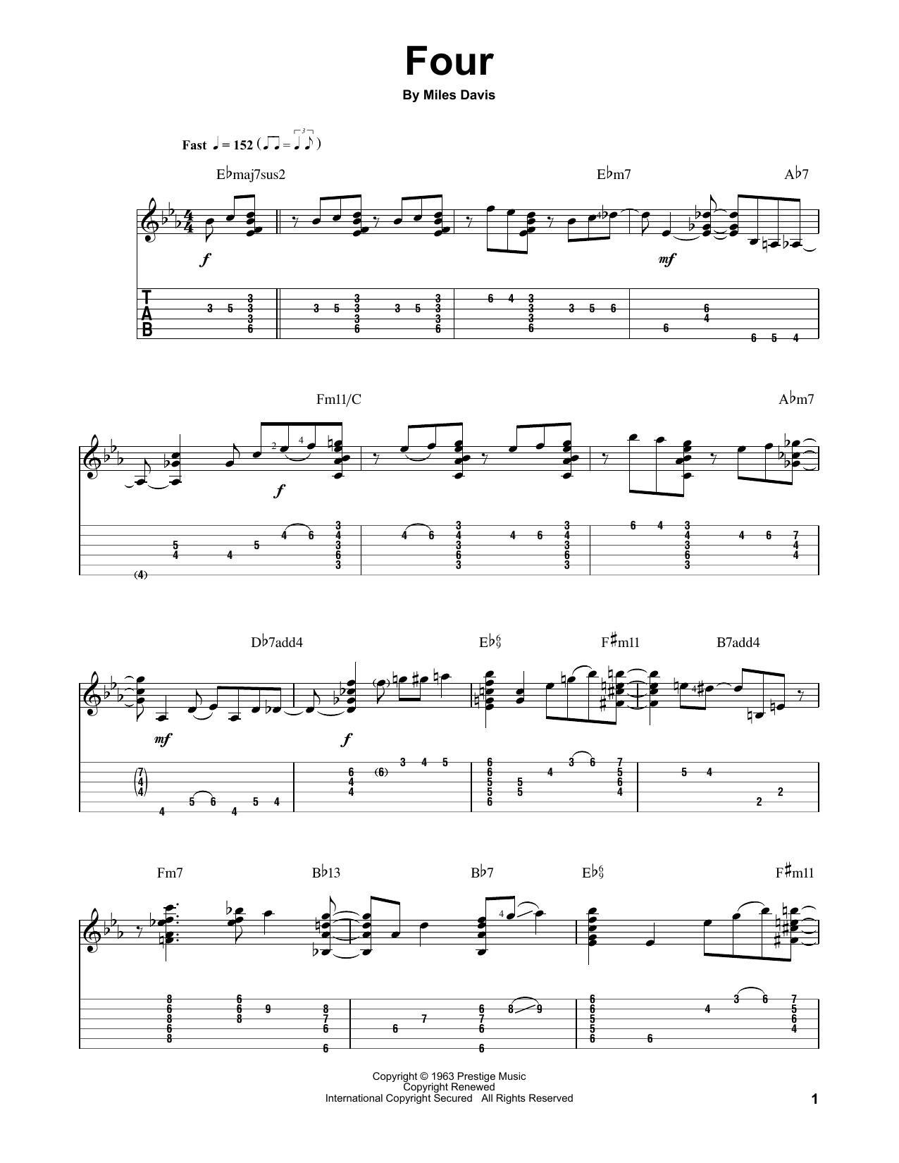 Learn to play Jake Reichbart Four sheet music for Solo Guitar in minutes. Price: 7.8900$ Jake Reichbart Four sheet music notes and chords arranged for Solo Guitar