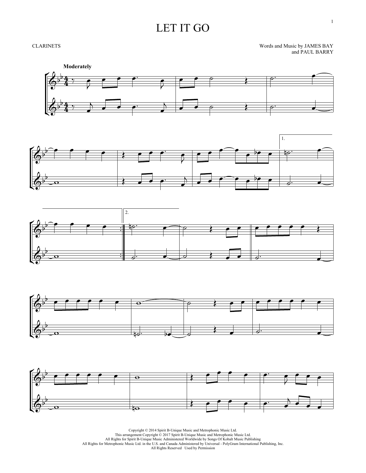 James Bay Let It Go sheet music notes and chords. Download Printable PDF.