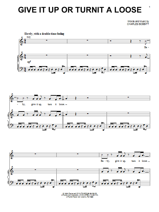 James Brown Give It Up Or Turnit A Loose sheet music notes and chords. Download Printable PDF.