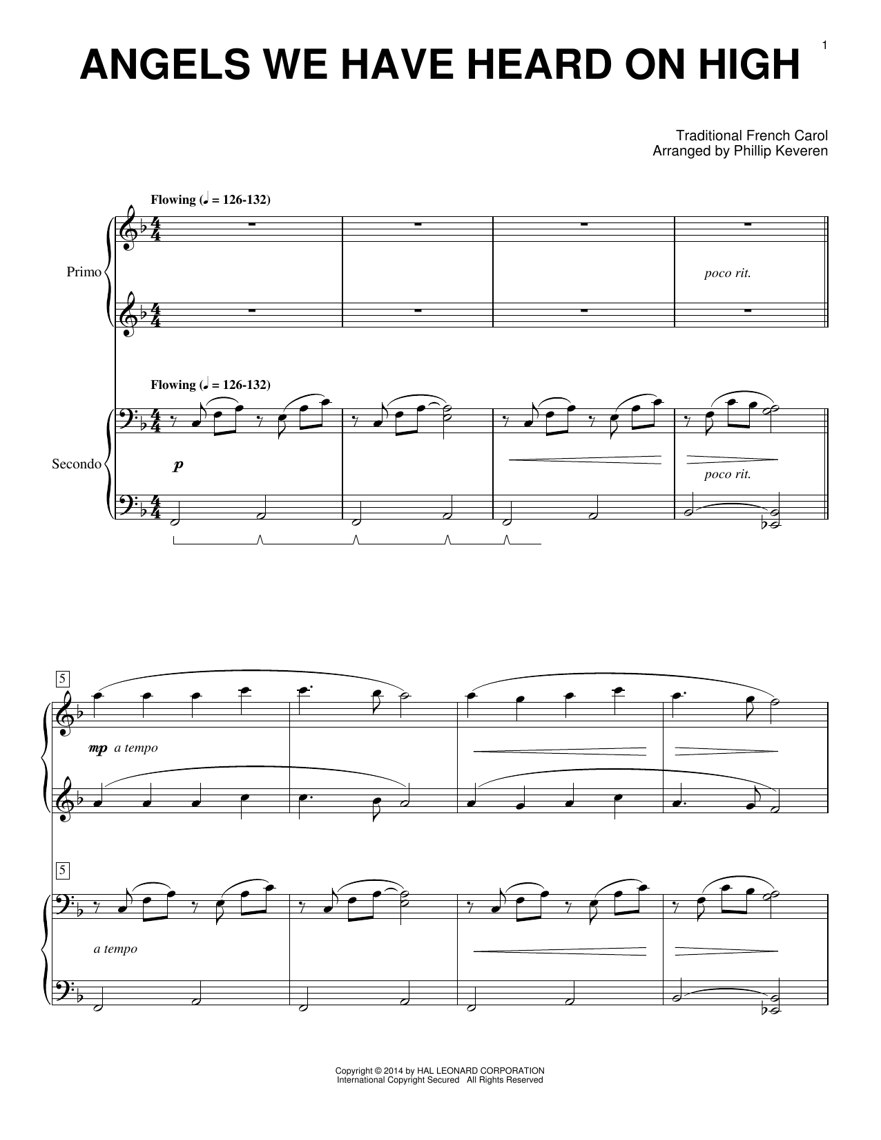 Phillip Keveren Angels We Have Heard On High sheet music notes and chords. Download Printable PDF.