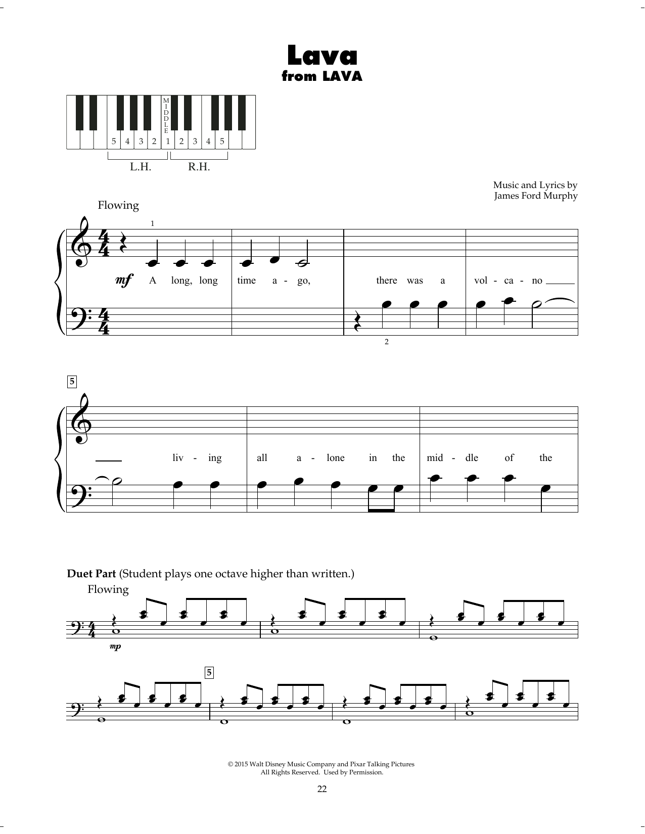 James Ford Murphy Lava sheet music notes and chords. Download Printable PDF.