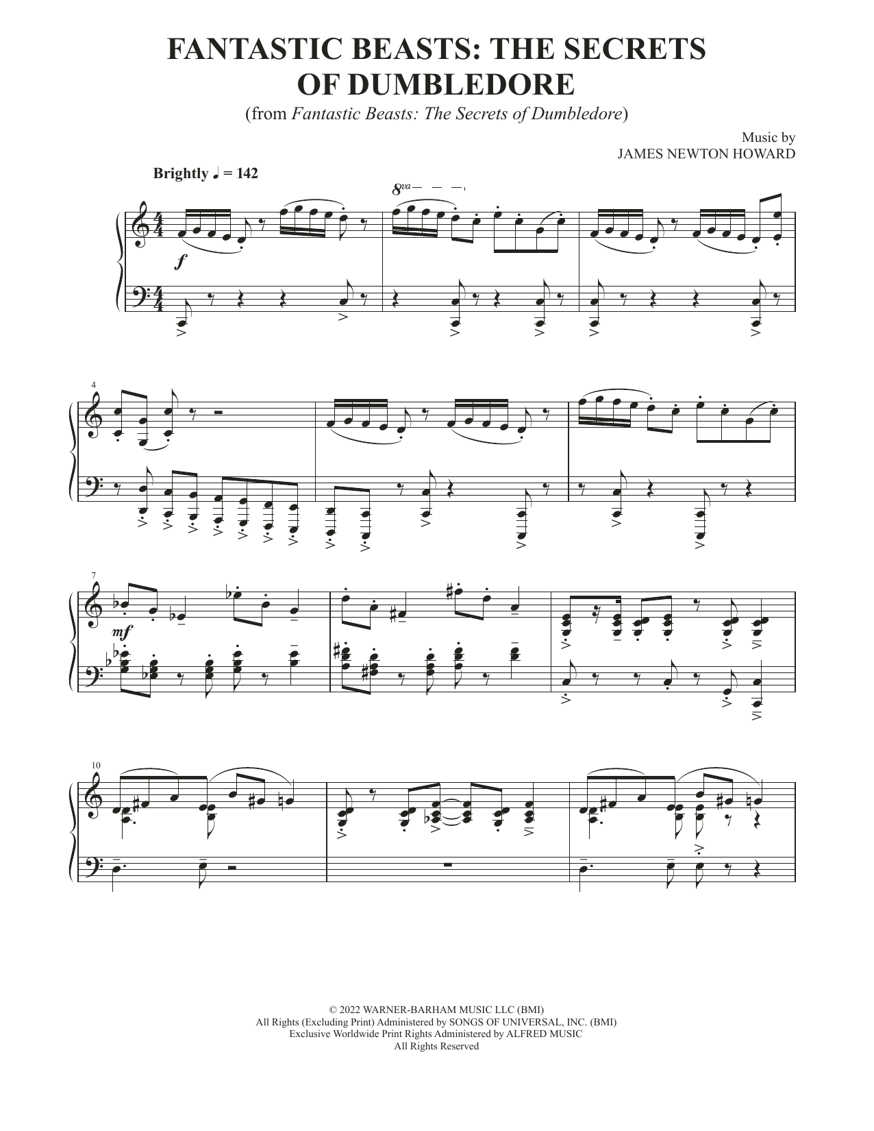 Learn to play James Newton Howard Fantastic Beasts: The Secrets Of Dumbledore sheet music for Piano Solo in minutes. Price: 7.8900$ James Newton Howard Fantastic Beasts: The Secrets Of Dumbledore sheet music notes and chords arranged for Piano Solo