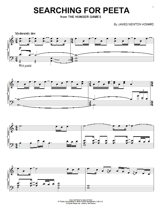 Learn to play James Newton Howard Searching For Peeta sheet music for Piano Solo in minutes. Price: 7.8900$ James Newton Howard Searching For Peeta sheet music notes and chords arranged for Piano Solo