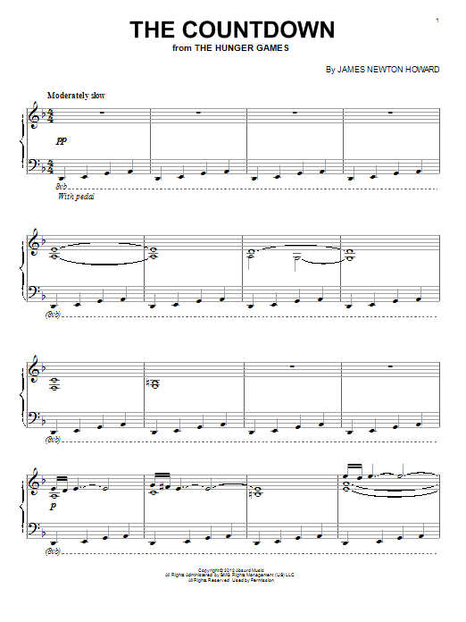 Learn to play James Newton Howard The Countdown sheet music for Piano Solo in minutes. Price: 7.8900$ James Newton Howard The Countdown sheet music notes and chords arranged for Piano Solo