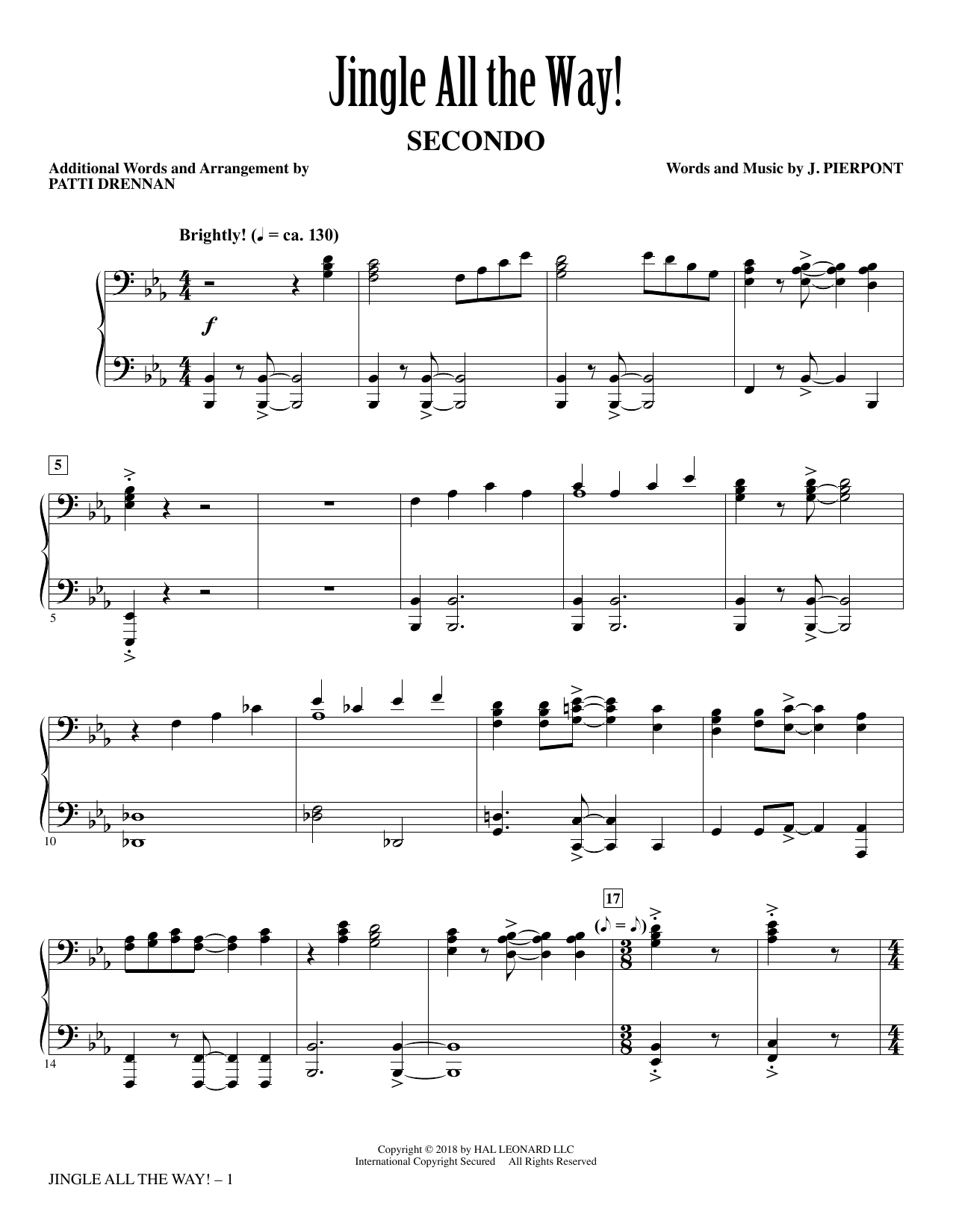 Patti Drennan Jingle All The Way! sheet music notes and chords. Download Printable PDF.