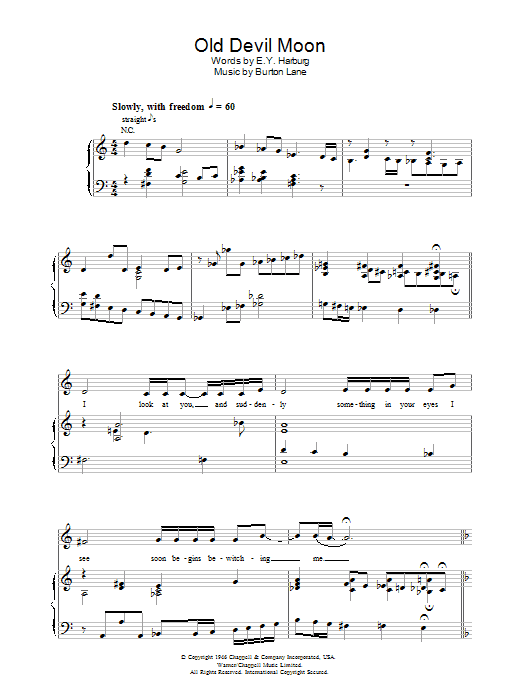 Learn to play Jamie Cullum Old Devil Moon sheet music for Piano, Vocal & Guitar Chords in minutes. Price: 7.8900$ Jamie Cullum Old Devil Moon sheet music notes and chords arranged for Piano, Vocal & Guitar Chords