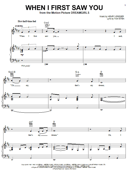 Jamie Foxx When I First Saw You sheet music notes and chords. Download Printable PDF.