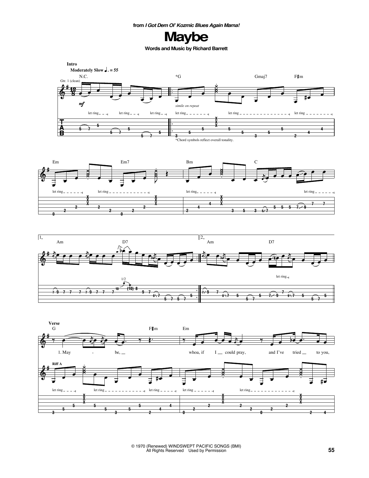 Learn to play Janis Joplin Maybe sheet music for Guitar Tab in minutes. Price: 7.8900$ Janis Joplin Maybe sheet music notes and chords arranged for Guitar Tab