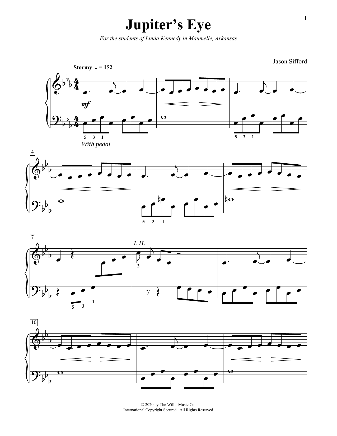 Learn to play Jason Sifford Jupiter's Eye sheet music for Educational Piano in minutes. Price: 6.9900$ Jason Sifford Jupiter's Eye sheet music notes and chords arranged for Educational Piano