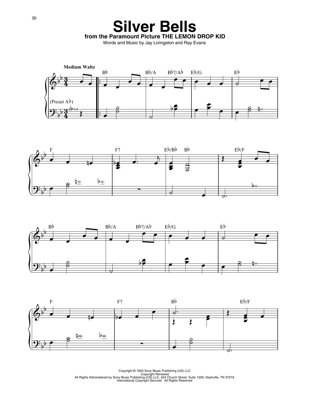 Jay Livingston Silver Bells (arr. Maeve Gilchrist) sheet music notes and chords. Download Printable PDF.